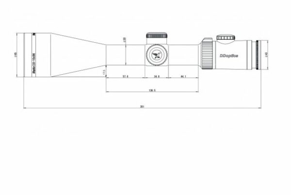 DDoptics Zielfernrohr Nighteagle V4 2,5-10x56 Gen2 | MOA | A4