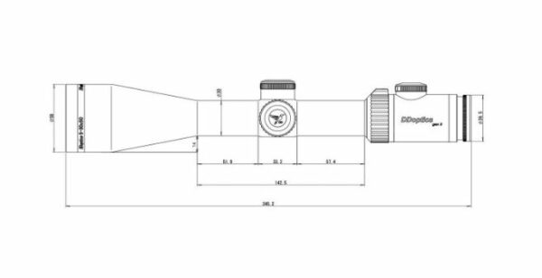 DDoptics Zielfernrohr | Nighteagle V6 5-30x50 | Gen3 | A4N (jagdlich) | MRAD